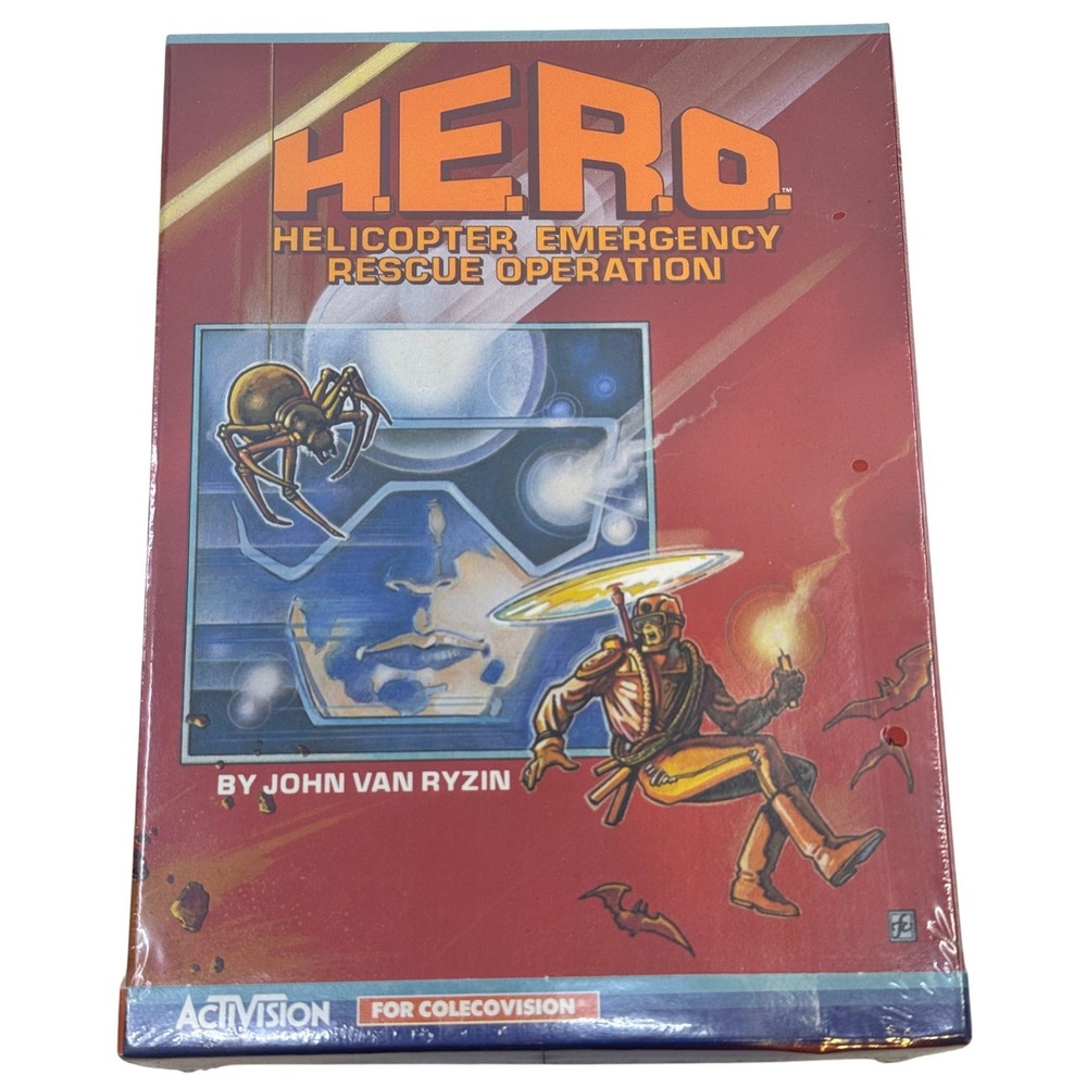Activision H.E.R.O. ColecoVision 1984 Video Game Sealed New G-942-00 Van Ryzin